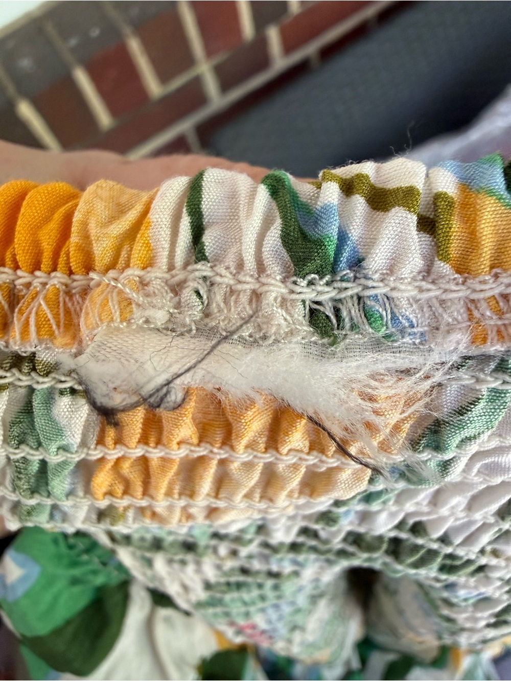 Old Navy White Maxi Dress with Yellow Lemon & Green Leaf Print - Picture 2 of 4